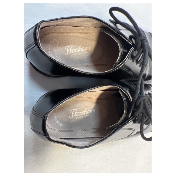 Florsheim Boy's Lace Up Dress Shoes Size 3.5 Youth Some Scuffs Cap Toe Oxford - Picture 3 of 16